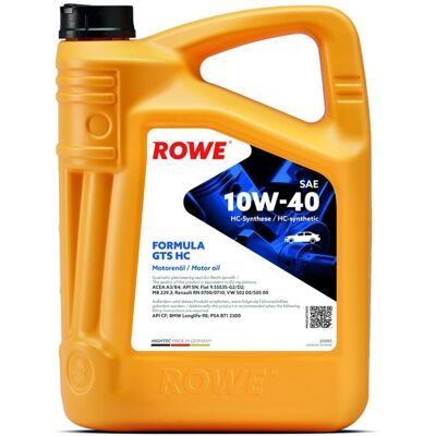 Rowe Hightec Formel Gts SAE 10w-40 HC Motoröl - 20093 Rowe Hightec Formel Gts SAE 10w-40 HC Motoröl - 20093