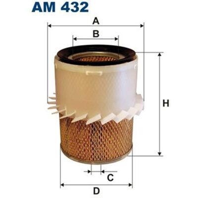 Filtron Luftfilter für Daihatsu - 206mm Höhe, 199mm Außendurchmesser Filtron Luftfilter für Daihatsu - 206mm Höhe, 199mm Außendurchmesser