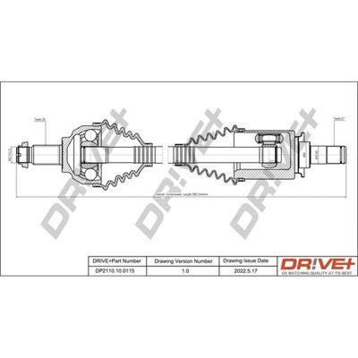 Dr!ve+ Antriebswelle 590mm Vorderachse Links Passend Für Bmw 3 Dp2110.10.0115: Antriebswelle Bga: Ds0916l Bmw: 31607502731 Bmw: 31607505199 Bogap: B37 Dr!ve+ Antriebswelle 590mm Vorderachse Links Passend Für Bmw 3 Dp2110.10.0115: Antriebswelle Bga: Ds0916l Bmw: 31607502731 Bmw: 31607505199 Bogap: B37