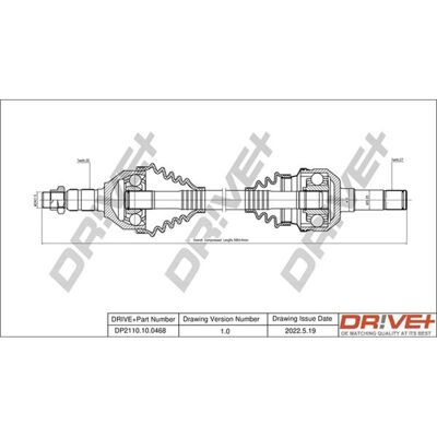 Dr!ve+ Antriebswelle 621,1mm Vorne Links Rechts Passend Für Cadillac Bls Opel Si: Antriebswelle Bga: Ds9532 Cifam: 6551190 Dr!ve+: Dp2110100468 Dr!ve+ Dr!ve+ Antriebswelle 621,1mm Vorne Links Rechts Passend Für Cadillac Bls Opel Si: Antriebswelle Bga: Ds9532 Cifam: 6551190 Dr!ve+: Dp2110100468 Dr!ve+