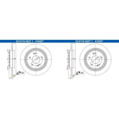 2x Ate Bremsscheiben 284mm Voll Hinten Passend Für Hyundai Kona Kia Seltos 24.: Bremsscheibe A.b.s.: 18650 Ate: 24011004271 Blue Print: Adg043196 Bosc 2x Ate Bremsscheiben 284mm Voll Hinten Passend Für Hyundai Kona Kia Seltos 24.: Bremsscheibe A.b.s.: 18650 Ate: 24011004271 Blue Print: Adg043196 Bosc