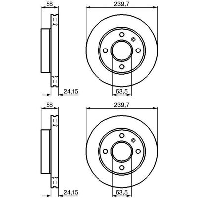 2x Bosch Bremsscheiben Ø239,5mm Vorne Passend Für Ford Escort Orion Sierra: Bremsscheibe A.b.s.: 15728 A.b.s.: 15802 Ashika: 60000369c Ate: 2401240112 2x Bosch Bremsscheiben Ø239,5mm Vorne Passend Für Ford Escort Orion Sierra: Bremsscheibe A.b.s.: 15728 A.b.s.: 15802 Ashika: 60000369c Ate: 2401240112