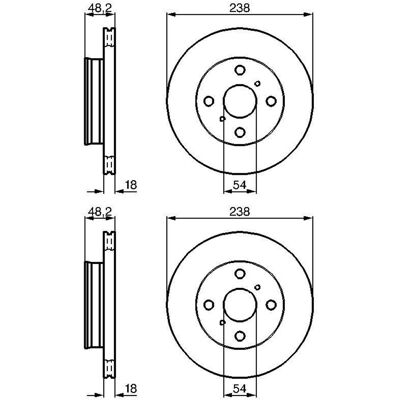 2x Bosch Bremsscheiben Ø238mm Vorne Passend Für Toyota Corolla: Bremsscheibe A.b.s.: 15895 A.b.s.: 16616 Aisin: A6f1142s Aisin: A6f2026s Ashika: 60022 2x Bosch Bremsscheiben Ø238mm Vorne Passend Für Toyota Corolla: Bremsscheibe A.b.s.: 15895 A.b.s.: 16616 Aisin: A6f1142s Aisin: A6f2026s Ashika: 60022
