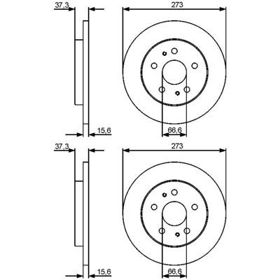 2x Bosch Bremsscheiben Ø273,2mm Vorne Passend Für Daihatsu Terios: Bremsscheibe A.b.s.: 16932 Aisin: G6f1592s Ashika: 6006610c Ate: 24011601171 Blue P 2x Bosch Bremsscheiben Ø273,2mm Vorne Passend Für Daihatsu Terios: Bremsscheibe A.b.s.: 16932 Aisin: G6f1592s Ashika: 6006610c Ate: 24011601171 Blue P