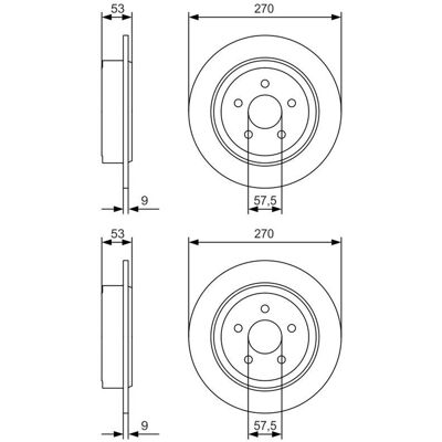 2x Bosch Bremsscheiben Ø270mm Hinten Passend Für Chrysler Pt Sebring Stratus: Bremsscheibe A.b.s.: 16724 Blue Print: Ada104329 Bosch: 0986479a79 Bremb 2x Bosch Bremsscheiben Ø270mm Hinten Passend Für Chrysler Pt Sebring Stratus: Bremsscheibe A.b.s.: 16724 Blue Print: Ada104329 Bosch: 0986479a79 Bremb