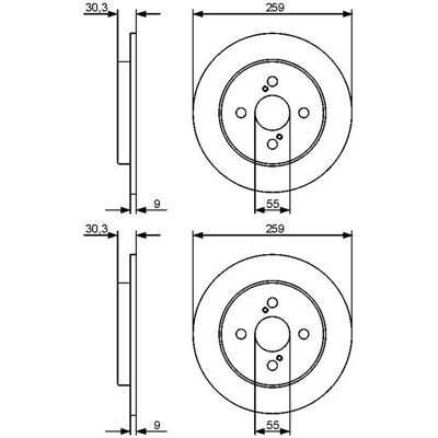 2x Bosch Bremsscheiben Ø259mm Hinten Passend Für Toyota Iq Yaris: Bremsscheibe A.b.s.: 17750 Abakus: 23104129 Abakus: 231041292 Ackoja: A7040010 Aisin 2x Bosch Bremsscheiben Ø259mm Hinten Passend Für Toyota Iq Yaris: Bremsscheibe A.b.s.: 17750 Abakus: 23104129 Abakus: 231041292 Ackoja: A7040010 Aisin