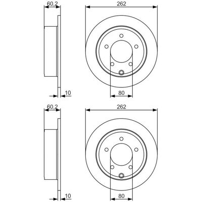 2x Bosch Bremsscheiben Ø262mm Hinten Passend Für Chrysler Sebring Dodge Avenger: Bremsscheibe A.b.s.: 17882 Abakus: 23104150 Abakus: 231041502 Aisin: 2x Bosch Bremsscheiben Ø262mm Hinten Passend Für Chrysler Sebring Dodge Avenger: Bremsscheibe A.b.s.: 17882 Abakus: 23104150 Abakus: 231041502 Aisin: