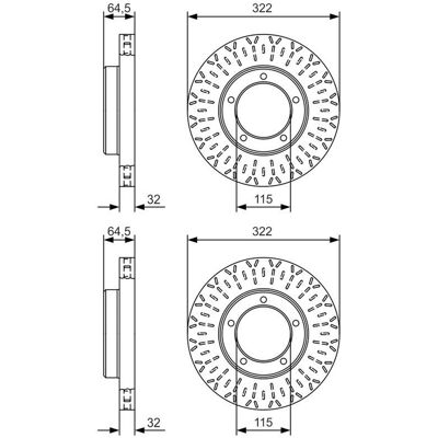 2x Bosch Bremsscheiben Ø322mm Vorne Passend Für Toyota Land: Bremsscheibe A.b.s.: 17186 Ashika: 60022019c Blue Print: Adt343306 Bosch: 0986479a64 Bosc 2x Bosch Bremsscheiben Ø322mm Vorne Passend Für Toyota Land: Bremsscheibe A.b.s.: 17186 Ashika: 60022019c Blue Print: Adt343306 Bosch: 0986479a64 Bosc