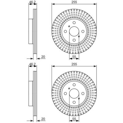 2x Bosch Bremsscheiben Ø255mm Vorne Passend Für Toyota Iq Yaris: Bremsscheibe A.b.s.: 17939 Ackoja: A7080028 Aisin: A6f314s Ashika: 60022012c Ate: 240 2x Bosch Bremsscheiben Ø255mm Vorne Passend Für Toyota Iq Yaris: Bremsscheibe A.b.s.: 17939 Ackoja: A7080028 Aisin: A6f314s Ashika: 60022012c Ate: 240