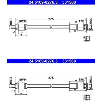 2x Ate Bremsschläuche Hinten Passend Für Bmw X3 X4 Links+rechts: Bremsschlauch A.b.s.: Sl6528 Ate: 24516902763 Bmw: 34306797527 Bmw: 34306887447 Bogap 2x Ate Bremsschläuche Hinten Passend Für Bmw X3 X4 Links+rechts: Bremsschlauch A.b.s.: Sl6528 Ate: 24516902763 Bmw: 34306797527 Bmw: 34306887447 Bogap