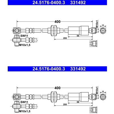 2x Ate Bremsschläuche Vorne Passend Für Chevrolet Cruze Orlando Volt Opel: Bremsschlauch A.b.s.: Sl6346 Ate: 24517604003 Blue Print: Adg053278 Bosch: 2x Ate Bremsschläuche Vorne Passend Für Chevrolet Cruze Orlando Volt Opel: Bremsschlauch A.b.s.: Sl6346 Ate: 24517604003 Blue Print: Adg053278 Bosch: