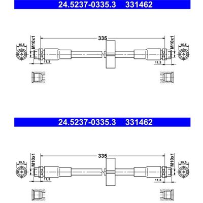 2x Ate Bremsschläuche Vorne Passend Für Audi Allroad Links+rechts: Bremsschlauch A.b.s.: Sl6232 Ate: 24523703353 Bogap: A3124187 Bosch: 1987481591 Bre 2x Ate Bremsschläuche Vorne Passend Für Audi Allroad Links+rechts: Bremsschlauch A.b.s.: Sl6232 Ate: 24523703353 Bogap: A3124187 Bosch: 1987481591 Bre