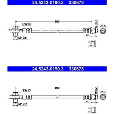 2x Ate Bremsschläuche Am Bremssattel Hinten Passend Für Vw Passat Links+rechts: Bremsschlauch A.b.s.: Sl6084 Ate: 24524301903 Automega: 120031510 Bosc 2x Ate Bremsschläuche Am Bremssattel Hinten Passend Für Vw Passat Links+rechts: Bremsschlauch A.b.s.: Sl6084 Ate: 24524301903 Automega: 120031510 Bosc