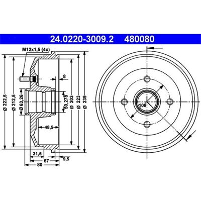 2x Ate Bremstrommeln 203mm Hinten Passend Für Ford Courier Escort Fiesta Ka: Bremstrommel A.b.s.: 2669s Ate: 24022030092 Ate: 24022037092 Bosch: 09864 2x Ate Bremstrommeln 203mm Hinten Passend Für Ford Courier Escort Fiesta Ka: Bremstrommel A.b.s.: 2669s Ate: 24022030092 Ate: 24022037092 Bosch: 09864