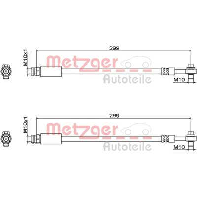 2x Metzger Bremsschläuche Hinten Beidseitig Passend Für Audi Q7 Q8 Bentley: Bremsschlauch A.b.s.: Sl1057 Ate: 83784703003 Audi: 4m0611775b Cofle: 92bh 2x Metzger Bremsschläuche Hinten Beidseitig Passend Für Audi Q7 Q8 Bentley: Bremsschlauch A.b.s.: Sl1057 Ate: 83784703003 Audi: 4m0611775b Cofle: 92bh