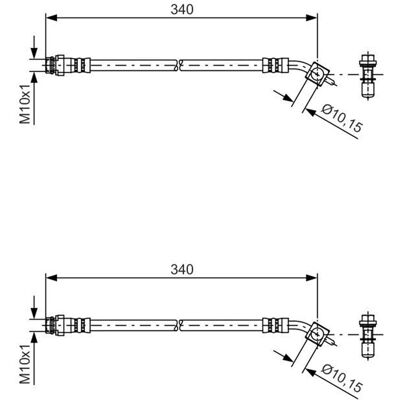2x Bosch Bremsschläuche Hinten Außen Am Bremssattel Beidseitig Passend Für Ford: Bremsschlauch A.b.s.: Sl5952 Ate: 24513303103 Bosch: 1987481424 Bremb 2x Bosch Bremsschläuche Hinten Außen Am Bremssattel Beidseitig Passend Für Ford: Bremsschlauch A.b.s.: Sl5952 Ate: 24513303103 Bosch: 1987481424 Bremb