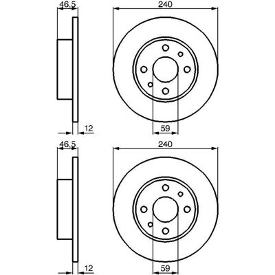 2x Bosch Bremsscheiben 240,2mm Voll Vorne Passend Für Autobianchi Y10 Fiat Duna: Bremsscheibe A.b.s.: 15044 Aisin: P6f1601s Ap Xenergy: X601010 Ashika 2x Bosch Bremsscheiben 240,2mm Voll Vorne Passend Für Autobianchi Y10 Fiat Duna: Bremsscheibe A.b.s.: 15044 Aisin: P6f1601s Ap Xenergy: X601010 Ashika