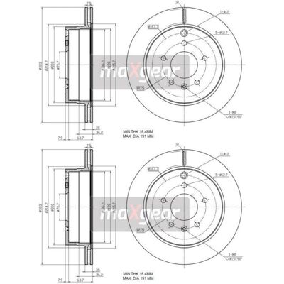 Maxgear Bremsscheibe - Belüftet, 303mm, 20mm Dicke - Chevrolet Captiva, Opel Maxgear Bremsscheibe - Belüftet, 303mm, 20mm Dicke - Chevrolet Captiva, Opel
