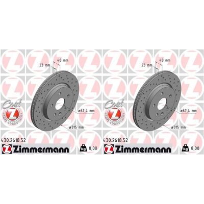 2x Zimmermann Sport Bremsscheiben 315mm Gelocht Hinten Passend Für Chevrolet Mal: Bremsscheibe A.b.s.: 17992 Abakus: 23104121 Abakus: 231041212 Aisin: 2x Zimmermann Sport Bremsscheiben 315mm Gelocht Hinten Passend Für Chevrolet Mal: Bremsscheibe A.b.s.: 17992 Abakus: 23104121 Abakus: 231041212 Aisin: