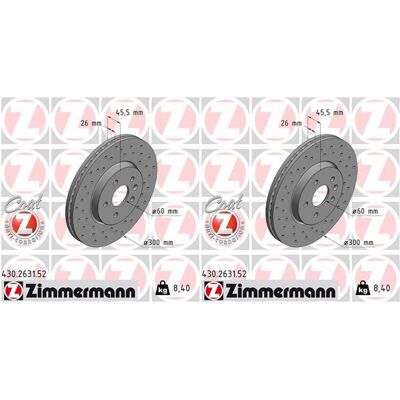 2x Zimmermann Sport Bremsscheiben 300mm Gelocht Vorne Passend Für Chevrolet Trax: Bremsscheibe A.b.s.: 18303 Abakus: 23103197 Abakus: 231031972 Aisin: 2x Zimmermann Sport Bremsscheiben 300mm Gelocht Vorne Passend Für Chevrolet Trax: Bremsscheibe A.b.s.: 18303 Abakus: 23103197 Abakus: 231031972 Aisin: