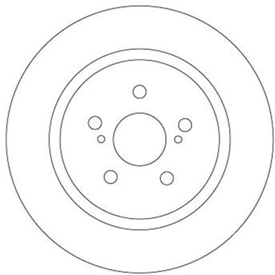 TRW Bremsscheibe - 278mm Belüftet, Schwarz - Lexus, Toyota TRW Bremsscheibe - 278mm Belüftet, Schwarz - Lexus, Toyota