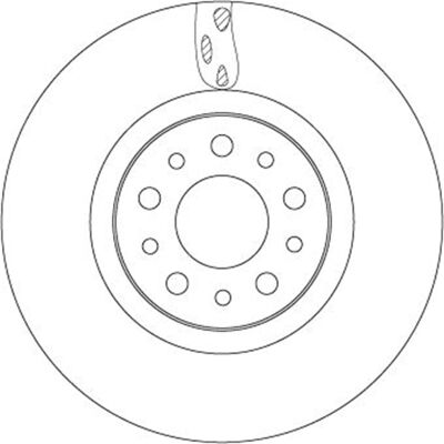 Trw 281mm Belüfteter Bremsscheibe - Vorne für Fiat Tipo Trw 281mm Belüfteter Bremsscheibe - Vorne für Fiat Tipo