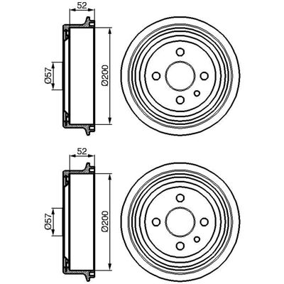2x Bosch 200mm Bremstrommeln Hinten Passend Für Chevrolet Lanos Daewoo Espero: Bremstrommel A.b.s.: 5128s Aic: 53395 Ap Xenergy: X654002 Ashika: 56w00 2x Bosch 200mm Bremstrommeln Hinten Passend Für Chevrolet Lanos Daewoo Espero: Bremstrommel A.b.s.: 5128s Aic: 53395 Ap Xenergy: X654002 Ashika: 56w00