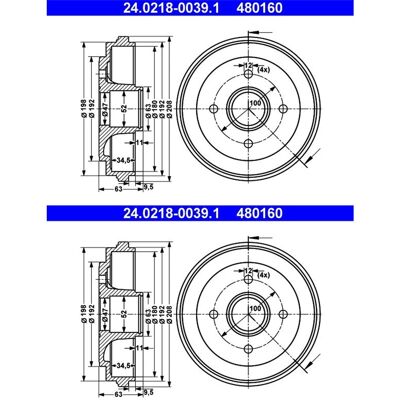 2x Ate 180,0mm Bremstrommeln Hinten Passend Für Nissan Pixo Opel Agila: Bremstrommel A.b.s.: 2755s A.b.s.: 2757s Ap Xenergy: X654304 Ashika: 5608808c 2x Ate 180,0mm Bremstrommeln Hinten Passend Für Nissan Pixo Opel Agila: Bremstrommel A.b.s.: 2755s A.b.s.: 2757s Ap Xenergy: X654304 Ashika: 5608808c