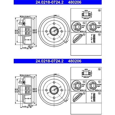 2x Ate 180,0mm Bremstrommeln Hinten Passend Für Ford Courier Escort Fiesta Ka: Bremstrommel A.b.s.: 2376s A.b.s.: 2487s Abakus: 23106012 Abakus: 23106 2x Ate 180,0mm Bremstrommeln Hinten Passend Für Ford Courier Escort Fiesta Ka: Bremstrommel A.b.s.: 2376s A.b.s.: 2487s Abakus: 23106012 Abakus: 23106