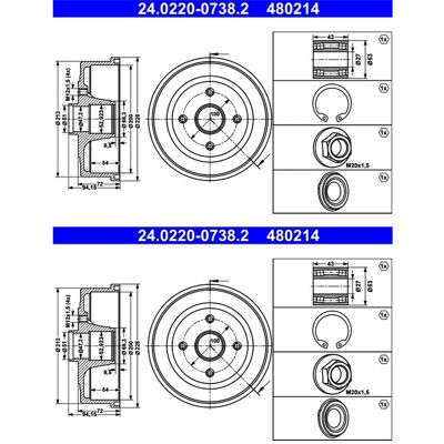 2x Ate 200,0mm Bremstrommeln Hinten Passend Für Opel Corsa Tigra Links+rechts: Bremstrommel A.b.s.: 2739s Aic: 54778 Ashika: 56000412c Ate: 2402200038 2x Ate 200,0mm Bremstrommeln Hinten Passend Für Opel Corsa Tigra Links+rechts: Bremstrommel A.b.s.: 2739s Aic: 54778 Ashika: 56000412c Ate: 2402200038