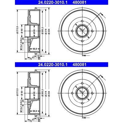 2x Ate 203,0mm Bremstrommeln Hinten Passend Für Nissan Kubistar Renault Kangoo: Bremstrommel A.b.s.: 2656s A.b.s.: 2656sc A.b.s.: 7189s Abakus: 231060 2x Ate 203,0mm Bremstrommeln Hinten Passend Für Nissan Kubistar Renault Kangoo: Bremstrommel A.b.s.: 2656s A.b.s.: 2656sc A.b.s.: 7189s Abakus: 231060
