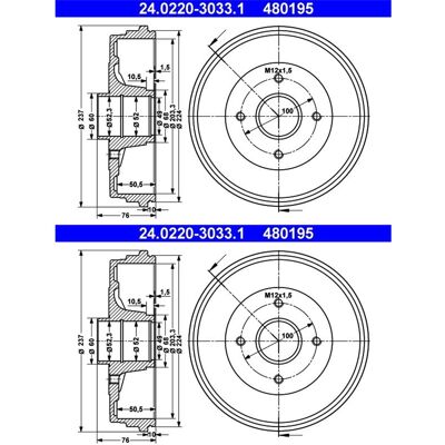 2x Ate 203mm Bremstrommeln Hinten Passend Für Nissan Micra Note Renault Clio: Bremstrommel A.b.s.: 2828s A.b.s.: 2828sc A.b.s.: 7150s Abakus: 23106009 2x Ate 203mm Bremstrommeln Hinten Passend Für Nissan Micra Note Renault Clio: Bremstrommel A.b.s.: 2828s A.b.s.: 2828sc A.b.s.: 7150s Abakus: 23106009