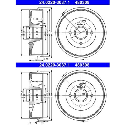 2x Ate 203,0mm Bremstrommeln Hinten Passend Für Dacia Logan Renault 19 Clio: Bremstrommel A.b.s.: 2482s A.b.s.: 2698s A.b.s.: 2698sc A.b.s.: 2854s A.b 2x Ate 203,0mm Bremstrommeln Hinten Passend Für Dacia Logan Renault 19 Clio: Bremstrommel A.b.s.: 2482s A.b.s.: 2698s A.b.s.: 2698sc A.b.s.: 2854s A.b