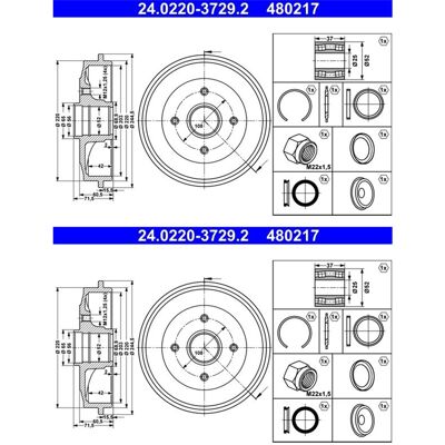 2x Ate 203,0mm Bremstrommeln Hinten Passend Für Citroën C2 C3 Peugeot 1007 206: Bremstrommel A.b.s.: 7176s A.b.s.: 7176sc Abakus: 23106004 Abakus: 231 2x Ate 203,0mm Bremstrommeln Hinten Passend Für Citroën C2 C3 Peugeot 1007 206: Bremstrommel A.b.s.: 7176s A.b.s.: 7176sc Abakus: 23106004 Abakus: 231