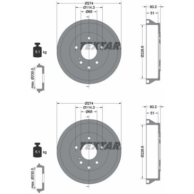 2x Textar 228,6mm Bremstrommeln Hinten Passend Für Nissan Juke Links+rechts: Bremstrommel A.b.s.: 2946s Blue Print: Adbp470063 Delphi: Bf636 Eurobrake 2x Textar 228,6mm Bremstrommeln Hinten Passend Für Nissan Juke Links+rechts: Bremstrommel A.b.s.: 2946s Blue Print: Adbp470063 Delphi: Bf636 Eurobrake