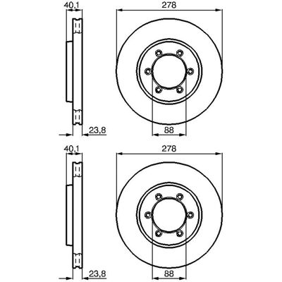 2x Bosch Bremsscheiben 278mm Belüftet Vorne Passend Für Daewoo Korando Musso: Bremsscheibe A.b.s.: 17015 Ackoja: A5180001 Aisin: R6f1446s Ashika: 600s 2x Bosch Bremsscheiben 278mm Belüftet Vorne Passend Für Daewoo Korando Musso: Bremsscheibe A.b.s.: 17015 Ackoja: A5180001 Aisin: R6f1446s Ashika: 600s