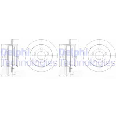 2x Delphi Bremsscheiben 279mm Voll Hinten Passend Für Buick Regal Chevrolet: Bremsscheibe A.b.s.: 16460 A.b.s.: 16917 Aisin: J6f1134s Ate: 24011101331 2x Delphi Bremsscheiben 279mm Voll Hinten Passend Für Buick Regal Chevrolet: Bremsscheibe A.b.s.: 16460 A.b.s.: 16917 Aisin: J6f1134s Ate: 24011101331