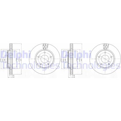 2x Delphi Bremsscheiben 276mm Belüftet Vorne Passend Für Dodge Caliber: Bremsscheibe A.b.s.: 17987 Ashika: 6005543c Ate: 24012601641 Blue Print: Adc44 2x Delphi Bremsscheiben 276mm Belüftet Vorne Passend Für Dodge Caliber: Bremsscheibe A.b.s.: 17987 Ashika: 6005543c Ate: 24012601641 Blue Print: Adc44