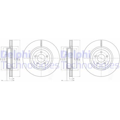 2x Delphi Bremsscheiben 345mm Belüftet Vorne Passend Für Chrysler 300c Lancia: Bremsscheibe A.b.s.: 17903 Aisin: P6f1573s Ashika: 6009914c Blue Print: 2x Delphi Bremsscheiben 345mm Belüftet Vorne Passend Für Chrysler 300c Lancia: Bremsscheibe A.b.s.: 17903 Aisin: P6f1573s Ashika: 6009914c Blue Print:
