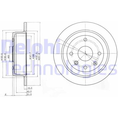 2x Delphi Bremsscheiben Hinten 258mm Voll Passend Für Chevrolet Lacetti Nubira: Bremsscheibe A.b.s.: 17686 Abakus: 23104106 Abakus: 231041062 Aisin: L 2x Delphi Bremsscheiben Hinten 258mm Voll Passend Für Chevrolet Lacetti Nubira: Bremsscheibe A.b.s.: 17686 Abakus: 23104106 Abakus: 231041062 Aisin: L