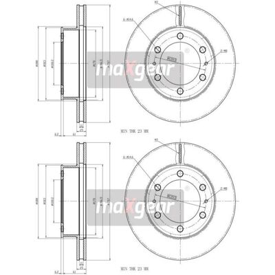 2x Maxgear Bremsscheiben Vorne 297mm Belüftet Passend Für Toyota Hilux 19-2350: Bremsscheibe A.b.s.: 18062 Aisin: A6f199s Ap Xenergy: X602912 Ashika: 2x Maxgear Bremsscheiben Vorne 297mm Belüftet Passend Für Toyota Hilux 19-2350: Bremsscheibe A.b.s.: 18062 Aisin: A6f199s Ap Xenergy: X602912 Ashika: