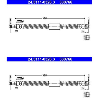2x Ate Bremsschläuche Am Bremssattel Hinten Hinten Passend Für Nissan Interstar: Bremsschlauch A.b.s.: Sl5733 Ate: 24511103263 Blue Print: Adn153148 B 2x Ate Bremsschläuche Am Bremssattel Hinten Hinten Passend Für Nissan Interstar: Bremsschlauch A.b.s.: Sl5733 Ate: 24511103263 Blue Print: Adn153148 B