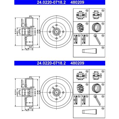 2x Ate Bremstrommeln 200,0mm Hinten Passend Für Audi 80 Coupe Seat Cordoba: Bremstrommel A.b.s.: 2325s A.b.s.: 2473s Aic: 52993 Ap Xenergy: X654127 As 2x Ate Bremstrommeln 200,0mm Hinten Passend Für Audi 80 Coupe Seat Cordoba: Bremstrommel A.b.s.: 2325s A.b.s.: 2473s Aic: 52993 Ap Xenergy: X654127 As