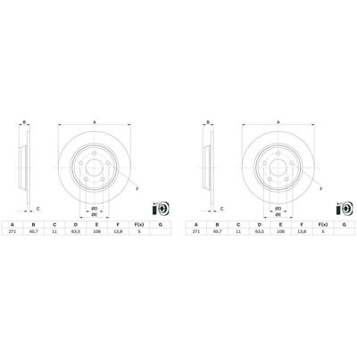 Bosch Modell 0 986 479 F78 - Bremsscheibe für Ford Focus Bosch Modell 0 986 479 F78 - Bremsscheibe für Ford Focus