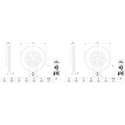 Bosch Modell 0 986 479 D46 Bremsscheibe - Ford Mondeo Bosch Modell 0 986 479 D46 Bremsscheibe - Ford Mondeo