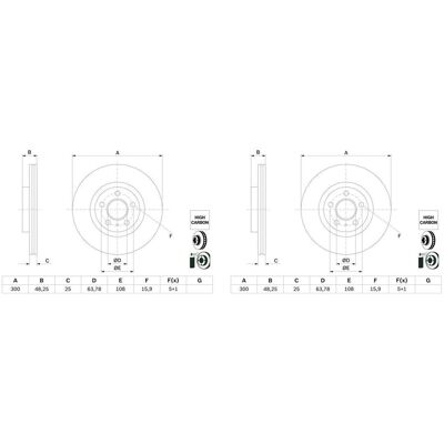 2x Bosch Bremsscheiben Ø300mm Vorne Passend Für Ford Tourneo Transit 0 986 479: Bremsscheibe A.b.s.: 18839 Ate: 24012502251 Blue Print: Adbp430227 Bos 2x Bosch Bremsscheiben Ø300mm Vorne Passend Für Ford Tourneo Transit 0 986 479: Bremsscheibe A.b.s.: 18839 Ate: 24012502251 Blue Print: Adbp430227 Bos