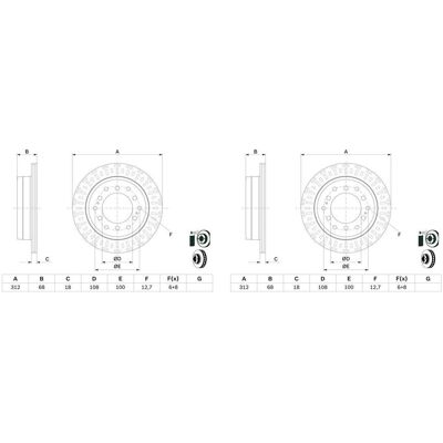 2x Bosch Bremsscheiben Ø312mm Hinten Passend Für Toyota Fj Fortuner Land 0 986: Bremsscheibe A.b.s.: 18335 Ackoja: A7040027 Aisin: A6r1117s Ashika: 61 2x Bosch Bremsscheiben Ø312mm Hinten Passend Für Toyota Fj Fortuner Land 0 986: Bremsscheibe A.b.s.: 18335 Ackoja: A7040027 Aisin: A6r1117s Ashika: 61