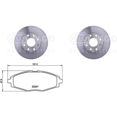 Hella Bremsscheiben + Beläge 236mm Vorne Passend Für Chevrolet Spark M200: Bremsbelagsatz, Scheibenbremse A.b.s.: 37139 Abakus: 23101175 Aisin: Asn204 Hella Bremsscheiben + Beläge 236mm Vorne Passend Für Chevrolet Spark M200: Bremsbelagsatz, Scheibenbremse A.b.s.: 37139 Abakus: 23101175 Aisin: Asn204