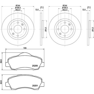 Hella Bremsscheiben + Beläge 266mm Vorne Passend Für Citroen C4 Cactus C-elysee: Bremsbelagsatz, Scheibenbremse A.b.s.: 37990 Abakus: 23101253 Aisin: Hella Bremsscheiben + Beläge 266mm Vorne Passend Für Citroen C4 Cactus C-elysee: Bremsbelagsatz, Scheibenbremse A.b.s.: 37990 Abakus: 23101253 Aisin: