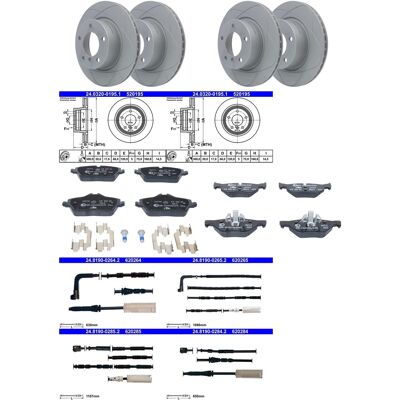Ate Powerdisc Bremsscheiben - Vorne BMW 1er 118d Ate Powerdisc Bremsscheiben - Vorne BMW 1er 118d